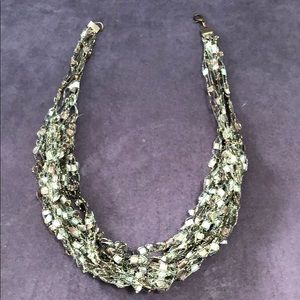 Boho fabric necklace